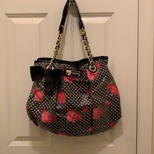 Betsey Johnson Floral Sequin Shoulder Purse